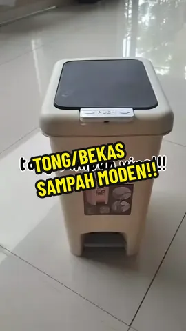 Pedal Trash Can Plastic Pressing Type Trash Can Bucket Large Size  Square Waste Bin Kitchen Bathroom Garbage Bin Home  #pedaltrash #tongsampahmoden #tongsampahviral #tongsampah 