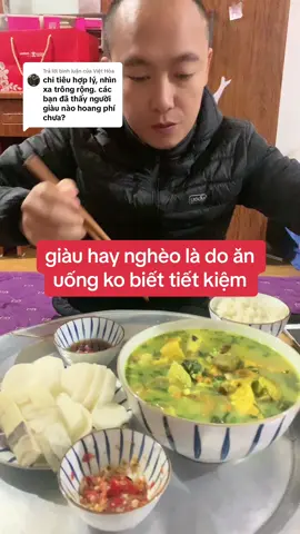 Trả lời @Việt Hòa  #tiếtkiệm #bữaăn là nguyên tắc #làmgiàu của người #kinhbắc , các bạn trẻ choai choai cứ tiêu hoang rồi nướng hết tiền cho bít coi #chứngkhoán #bấtđộngsản thì muôn đời #nghèo   @Thần$Quạt 