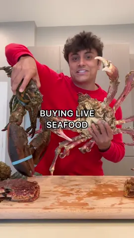 How much you wanna bet the lobster turns more 😤 #seafood #shellfish #crab #lobster 