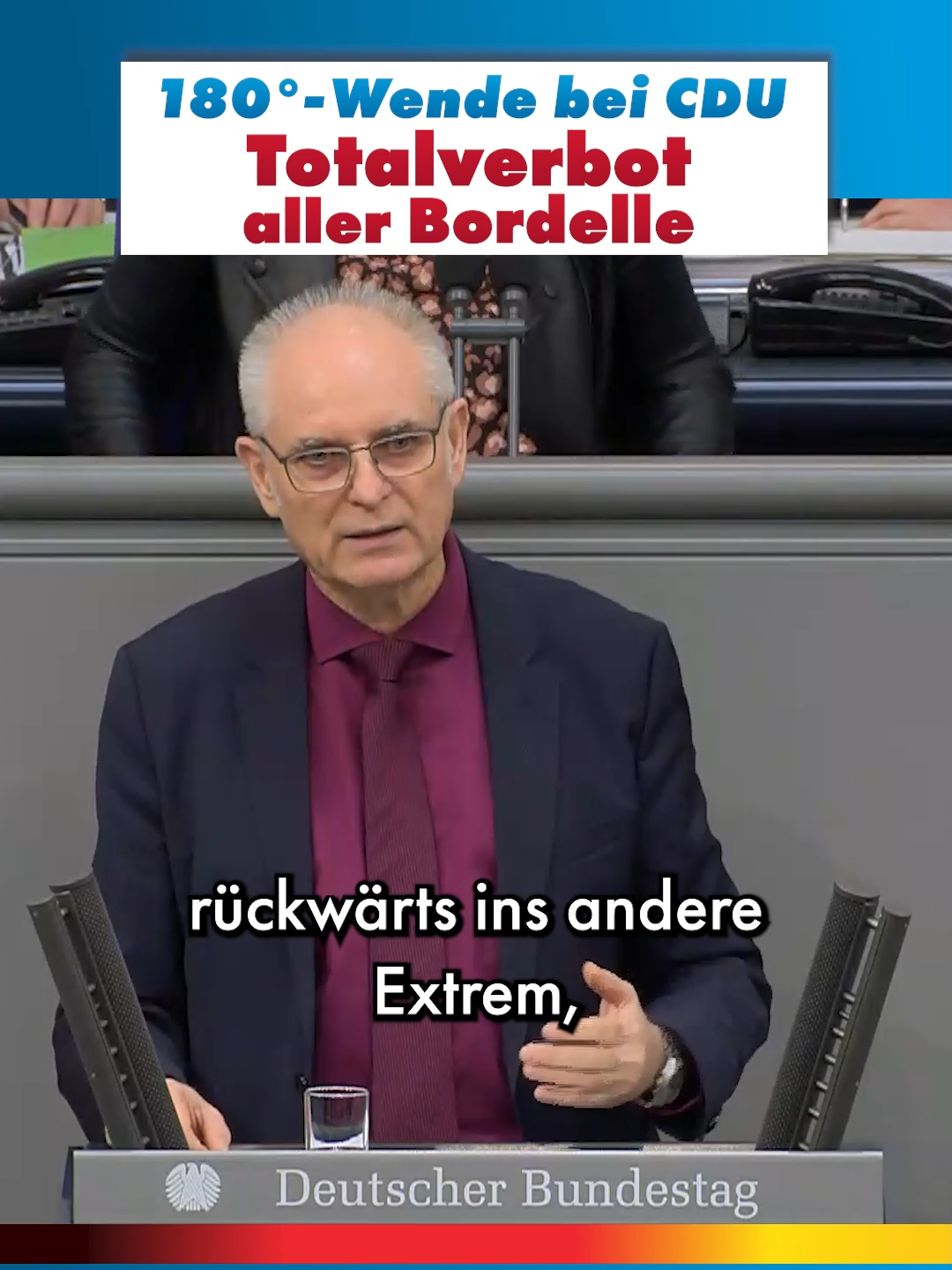 180°-Wende bei der CDU - TOTALVERBOT aller Bordelle #CDU #AfD #Bundestag #prostitution