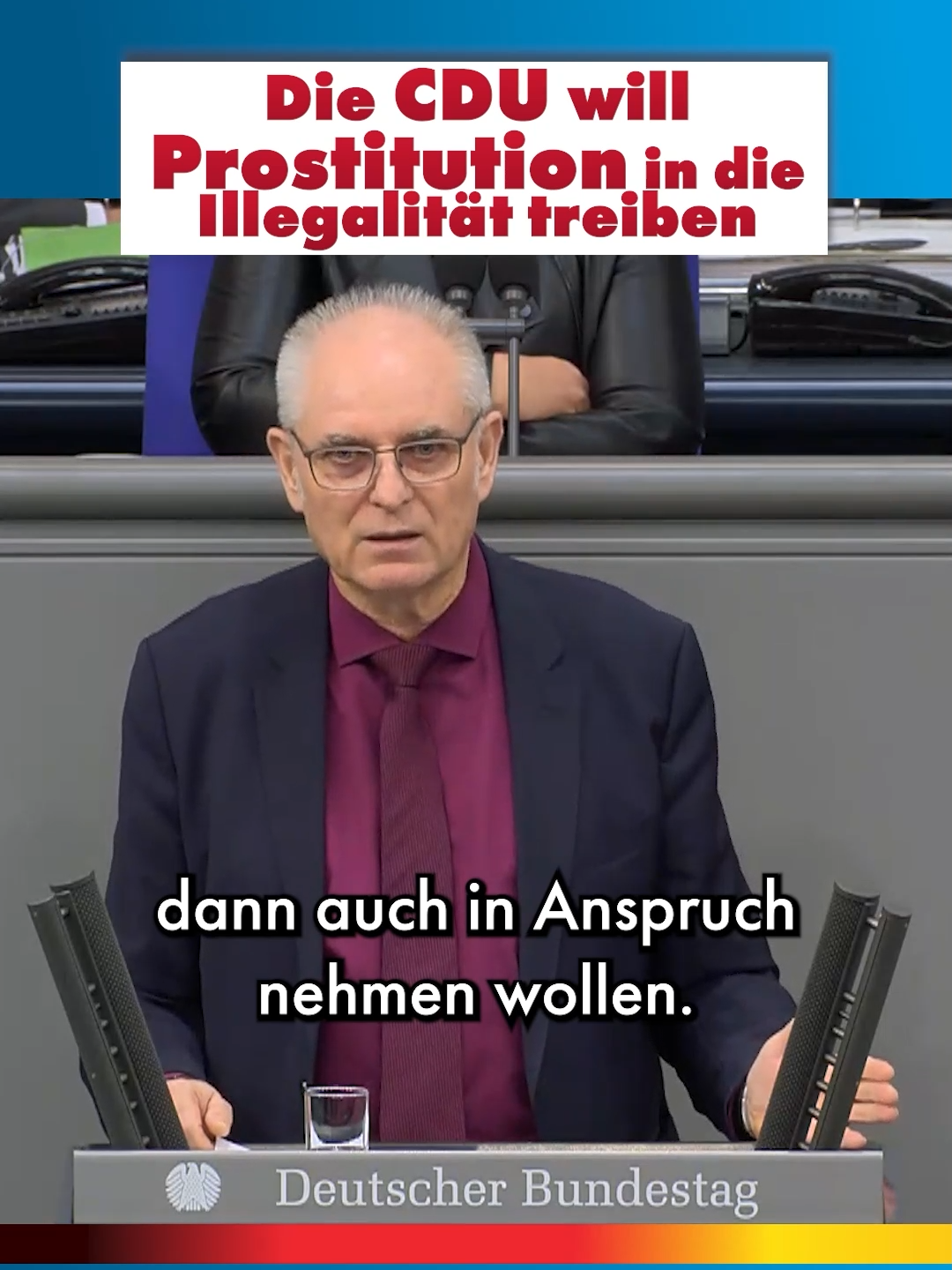 Die CDU will Porsitution in die Illegalität treiben! #CDU #niewiederCDU #afddeutschland #Bundestag