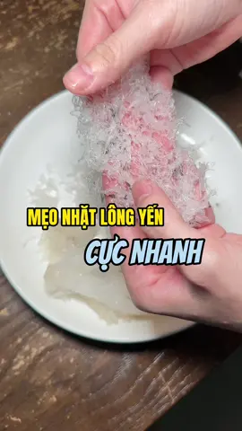 Cách nhặt lông yến nhanh  #bichhoanguyen #yensaobbnest #dailyvlog #cachnhatlongyen 