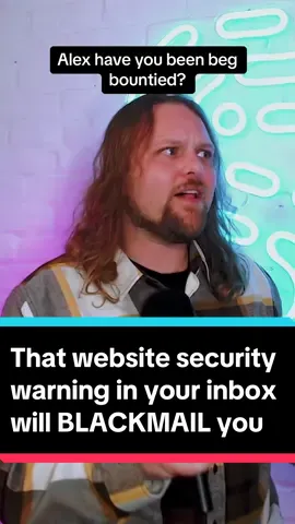 Have you gotten an email about a security vulnerability in your website? Be careful, it might be malicious #bugbounty #techtoktips #techtok #websitetips #webdeveloper #greenscreen 