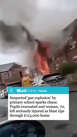 A terraced house has been obliterated and a 70-year-old woman was left seriously injured after a suspected 'gas explosion' ripped through a street today, sparking a major evacuation. Students and staff were evacuated from St Luke's Primary School in Bury, with the suspected explosion at a property on Nelson Street in Fishpool. Pictures show clouds of smoke billowing across nearby streets with the red-brick house reduced to rubble. The elderly woman has been rushed to hospital and a police cordon remains around the property and neighbouring houses. #gasexplosion #explosion #news #uknews #bury #fire 