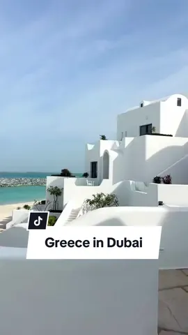 Greece in Dubai?! This is the brand new Anantara Greek inspired resort in Abu Dhabi just an hour away from Dubai 😍 #greece #dubai #vacation #anantara #abudhabi 