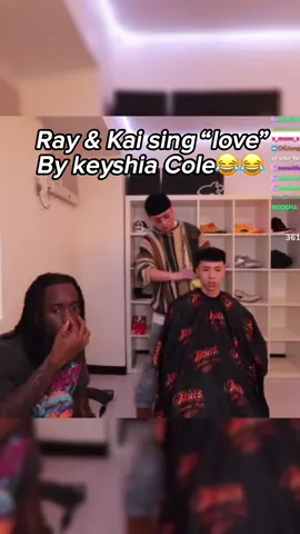 Kai and ray singing on stream😂😂 #kaicenat #ray #singing #fyp #funnymoments 