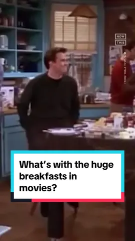 Why do '80s and '90s movies always feature huge breakfasts that nobody eats? Capitalism and diet culture are likely to blame 🥞🍳 #nerd #film #entertainment #capitalism 
