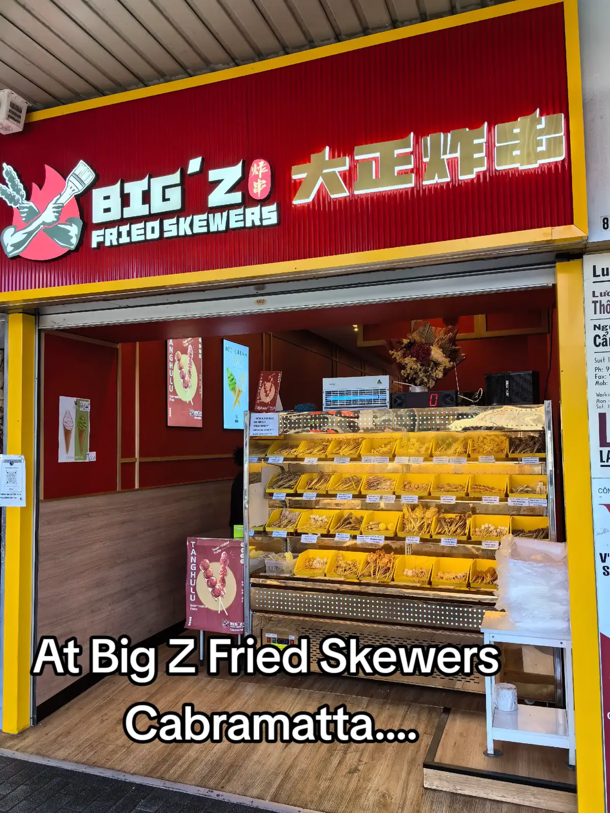 At Big Z Fried Skewers Cabramatta....... #fyp #fypviral #fy #foodporn 