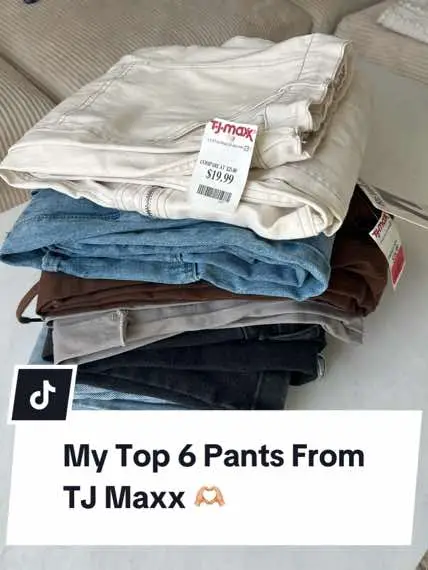 All of these were $20 OR LESS #tjmaxx #tjmaxxclothes #tjmaxxhaul #tjmaxxhauls #tjmaxxmakeup #tjmax #maxinista #shoppinghaul #shoppingaddict #haul #clothinghaul #favoritepants #toppants #viral #fyp #fypclothing #girltok  #top6 #favs #jeans #cargojeans #cargopants #lowrisejeans #lowrise @TJ Maxx #girlswholikegirls 