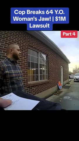 Cop Breaks 64 Y.O. Woman's Jaw! | $1M Lawsuit #cops #policeofficer #copstiktok #police  #thelaw #lawsuit #powertrip #policepowertrip #usa #usa_tiktok 