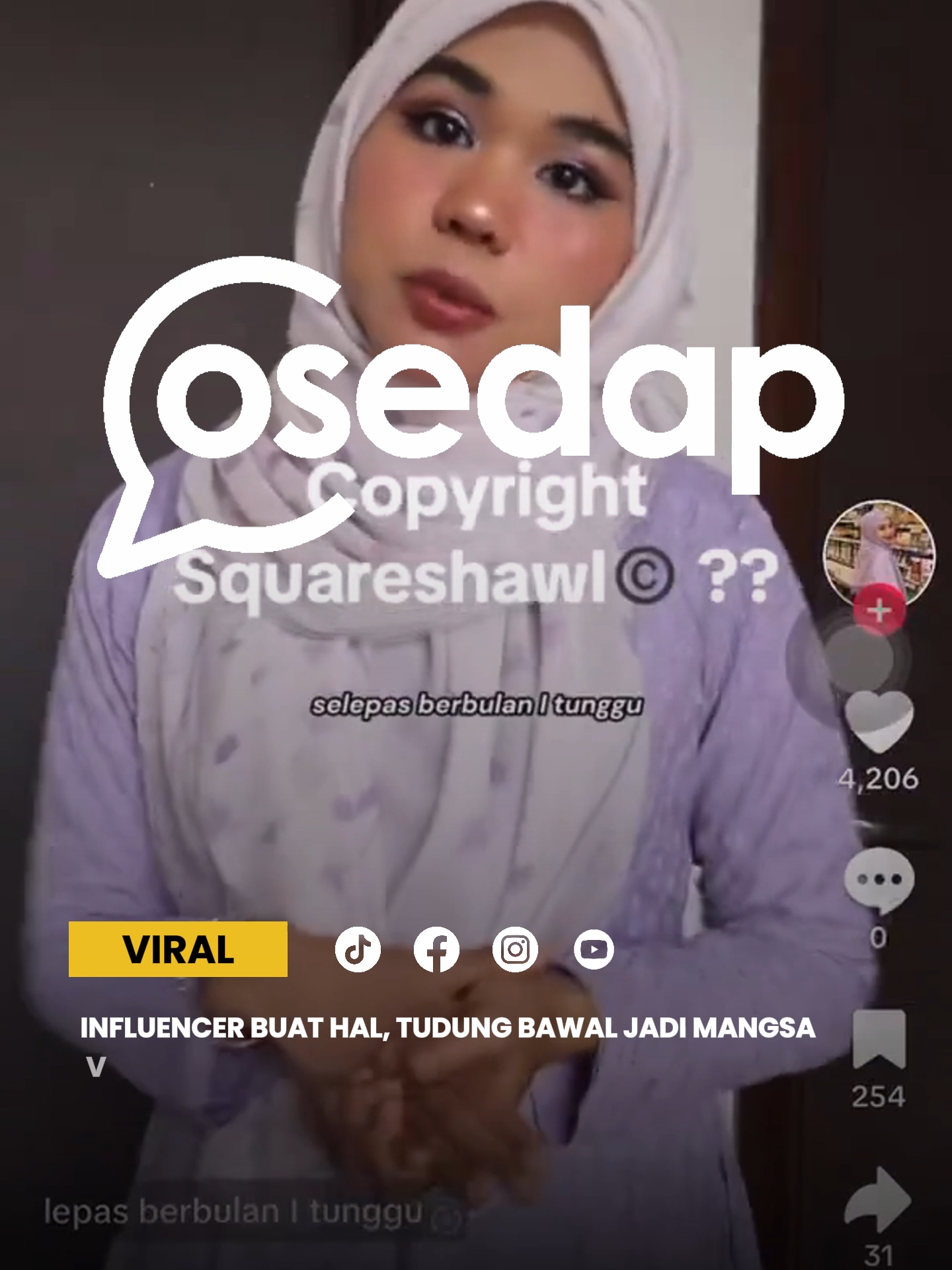 Hal ni jadi viral sebab dia buat announcement kat TikTok, mengancam nak ambil tindakan undang-undang kalau ada sesiapa jual tudung bawal bentuk L tu tanpa izin dia. Wah, power tu! Jom baca artikel penuh di website Osedap! Tekan link dekat bio sekarang! Sumber : @lenobunnyteeth | X Untuk kredit atau apa2 berkaitan kontent, boleh terus DM ye 🥰 #osedapdotcom #Influencer #tudung #copyright #patent #Malaysia #tindakan #kecamannetizen #viralvideo #foryoupage