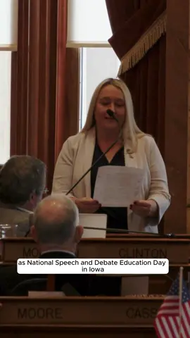 #TBT to last NSDE Day when we had our state legislation passed in Iowa declaring it officially National Speech and Debate Education Day! We can't wait to pass it again tomorrow, in the home of the 2024 National Tournament. 🏆 Join us in celebrating the impact of speech and debate education with your team tomorrow on NSDE Day 2024! Tell us how you and your team are celebrating in the comments 👇
