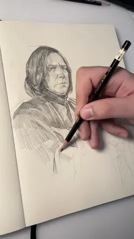 Harry potter and snape severus portrait drawing #harrypotter #drawing 
