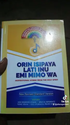 New Revised Standard version Hymn Book is available for both wholesale and retail deal.  Price ₦2,000 Wholesale price:₦1,500 from 20pcs nd above #juliansgarment #whitegarment #celestialgeneration🌈🌈 #celestial #celestials #omocelenimi #omocele #realcelestian #sutanavendorinlagos #sutanavendor #sutana #celestialchurchofchrist #celestialheritage 