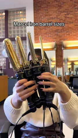 Marcel barrel sizes & result #marcelirons #asmrsounds #curlingiron #hairtok #hairstyle #beautyasmr 