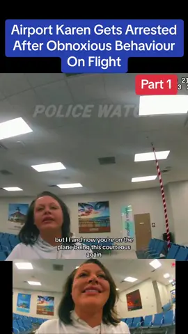 Airport Karen Gets Arrested After Obnoxious Behaviour On Flight #cops #copsoftiktok #police #arrest #jail #viral #lawenforcement #foryoupage #usa 