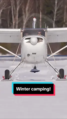 Finally some ski flying and ice fishing! Loser has to jump in the ice water! 🥶 Stay tuned! 😂 #maine #fishing #muskie #wintercamping #camping #icefishing #hottent #cessna180 #flying #aviation #adventure #Outdoors 