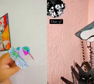 #dúo con @∆•Warrior_YingMangle•∆Pixie de Vuelta #dragonpuppet #paperanimals #paperdragon #duet #bird 
