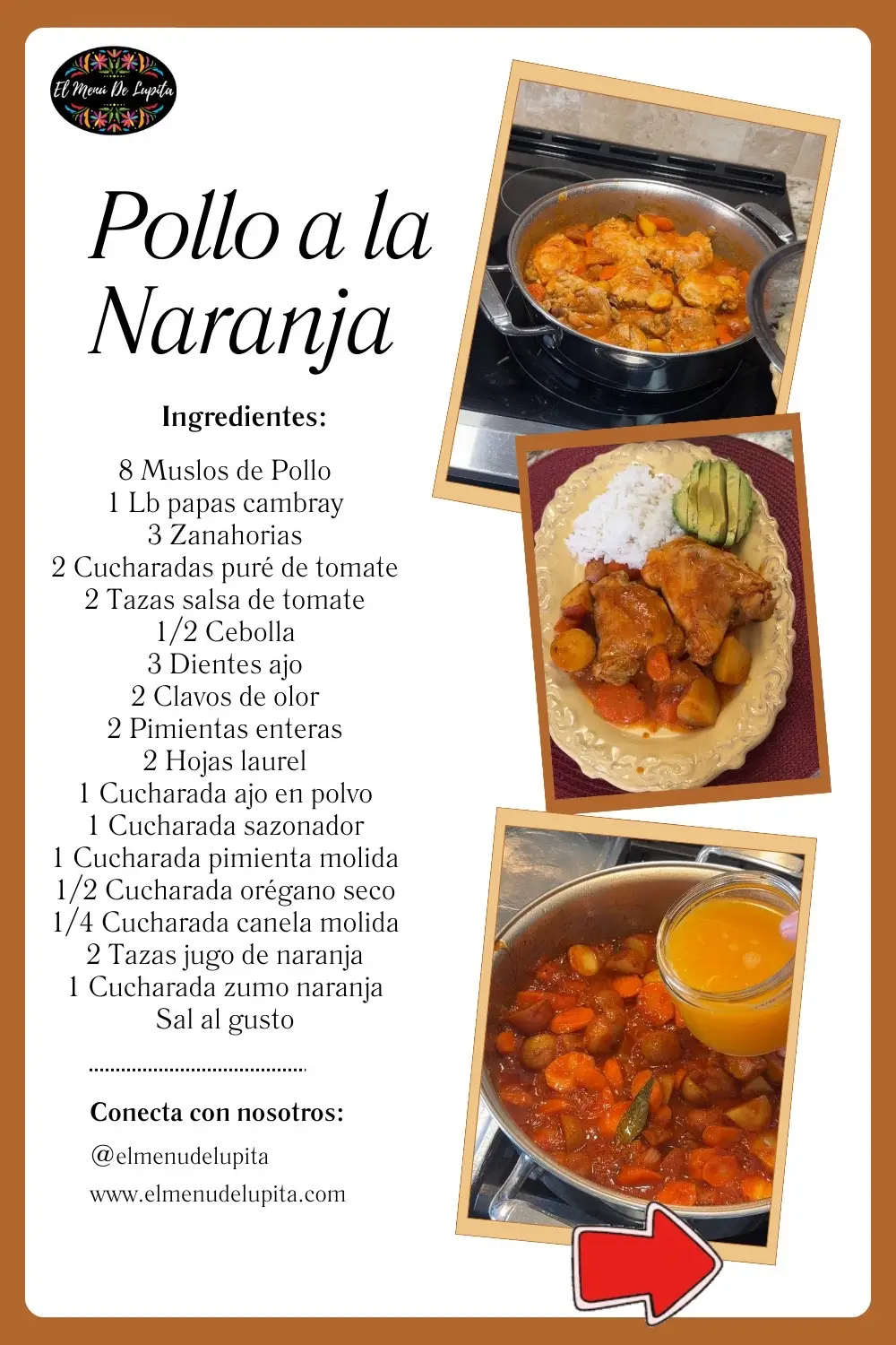 Han probado esta receta? POLLO A LA NARANJA Aquí te comparto la receta #recetas #elmenudelupita #homemadefood #comidahechaencasa #cocina #fyp  #paratiktok  #comidareal #polloalanaranja 