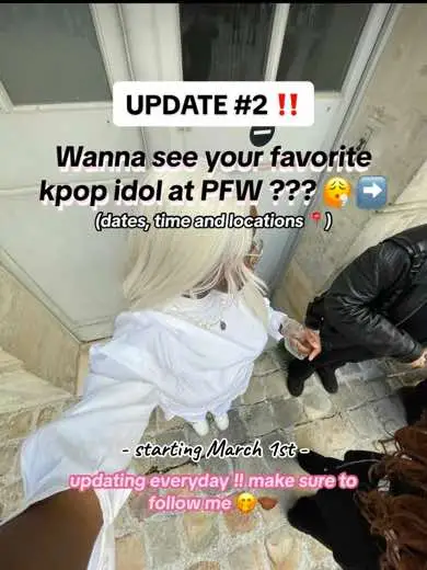 whi are you excited to see?? #pfw #adresses #kpop #seventeen #straykids #dara #twice #aespa #wayv 