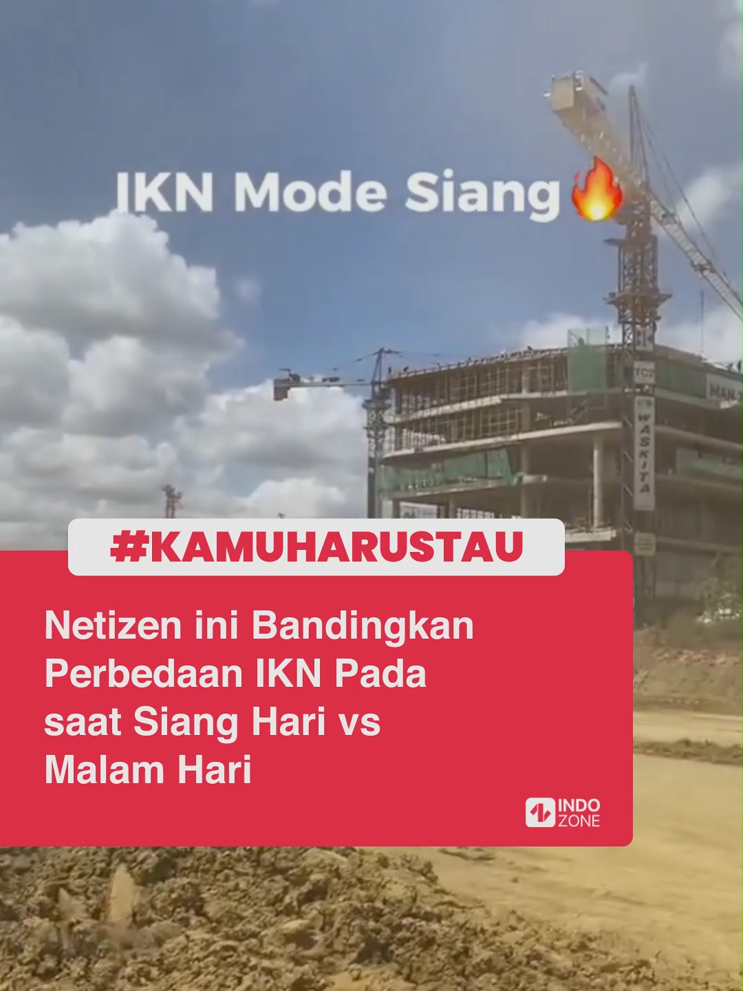 Pembangunan Ibu Kota Nusantara (IKN) masih terus berjalan. Pembangunan IKN diharapkan rampung pada tahun 2024 ini. Baru-baru ini seorang netizen membagikan video yang membandingkan perbedaan IKN pada siang hari dan pada saat malam hari. Video tersebut memperlihatkan perbedaan suasana IKN saat terang benderang dan gelap gulita. Pada siang hari, kita bisa melihat progres pembangunan IKN yang masih berjalan. Bangunan-bangunan masih dalam tahap konstruksi. Jalan-jalan masih dalam tahap pengerjaan. Namun pada malam hari, IKN terlihat sunyi dan lengang. Hanya ada lampu-lampu yang menerangi kegelapan sehingga membuatnya terlihat sangat indah. Semoga IKN bisa segera rampung dan menjadi Ibu Kota baru yang maju. Video: TikTok/eldrbarn28 [Baca berita dan informasi menarik lainnya hanya di www.indozone.id]