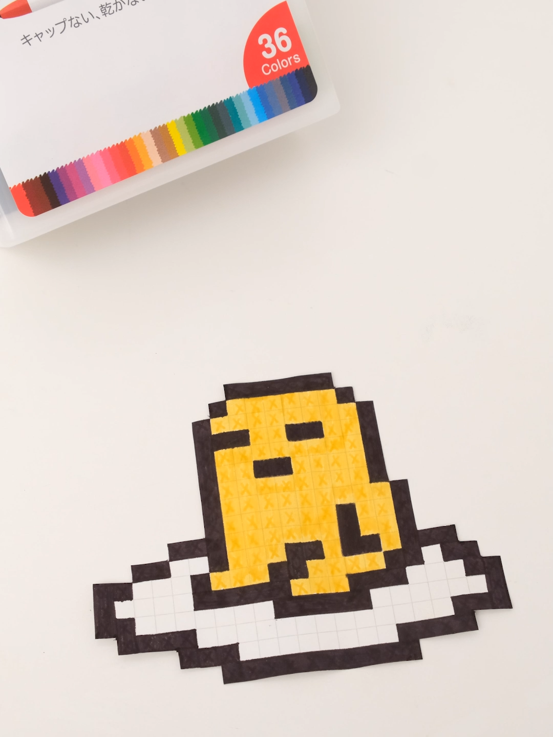 Pixel art ideas Gudetama🐣. What's next? #satisfying #fypシ #pixelart #fyp #pixel #pixelartideas #pixelarts #newpixelart #art #satisfyingart