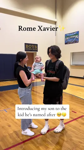 Kindred spirits 🥹 #son #namesake #volleyball #coach #romexavier 