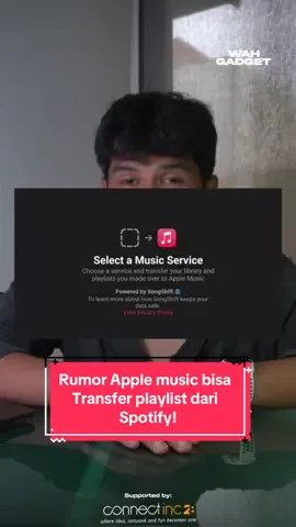Rumor Apple Music yang bisa transfer playlist Spotify! #apple #applemusic #spotify #rumortekno #musicstreaming #playlist #transferplaylist #iphone15 #wahgadget #wahpeople #fyp #tiktok 