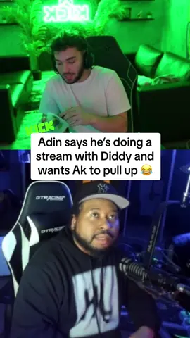 Adin says he’s doing a stream with P Diddy and wants Akademiks to pull up #adinross #adinrossclips #fyp #viral 