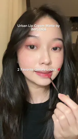 suka bangett kalau bikin ombre pakai lip cream matte dari @Implora Cosmetics 💗💗