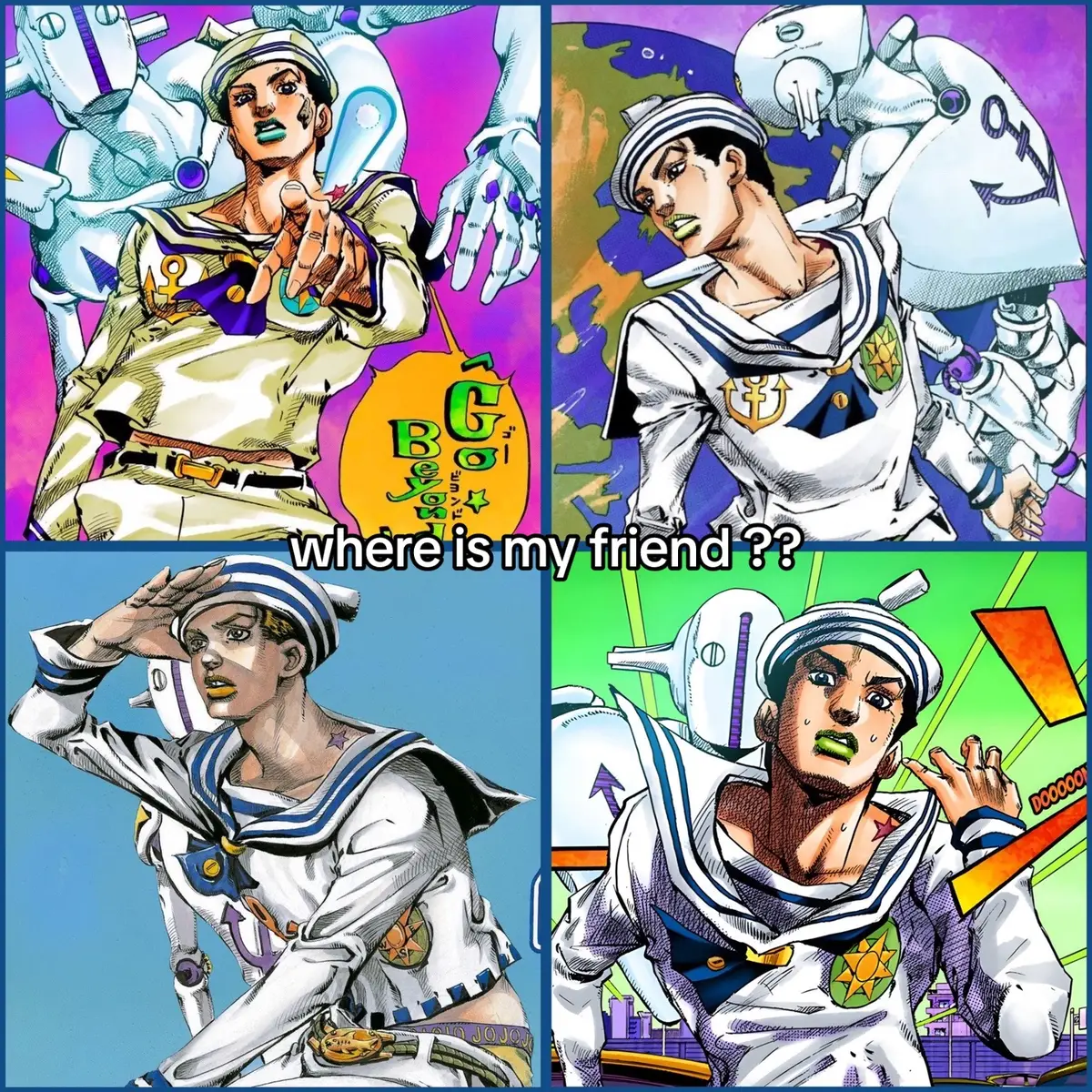 my babies <3 #jojolion #josukehigashikata #yasuhohirose #jjba #jojosbizarreadventure #pourtoi #foryou #gappy #josukepart8 #gappyhigashikata 