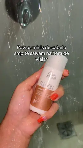 Completamente viciada em comprar minis pra levar em viagem  #wella #wellahair #wellafusion #produtosdecabelo 