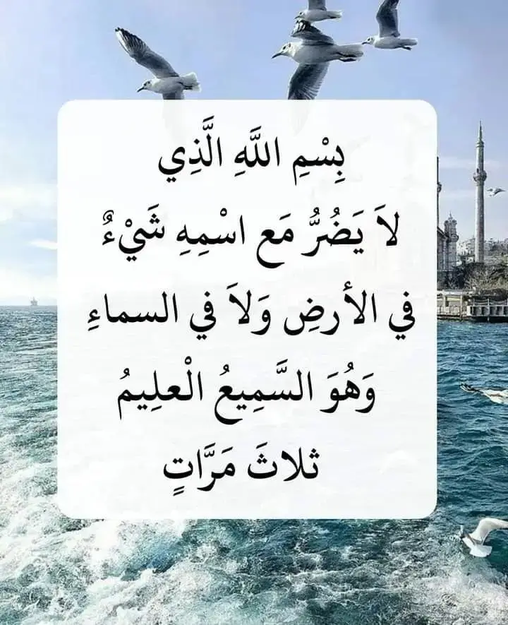 بسم الله الذي لا يضر مع اسمه شيء في الأرض ولا في السماء وهو السميع العليم 🌺 #اذكار_المساء #دعاء #دعاء_يريح_القلوب #دعاء_جميل #دعاء_يريح_القلوب_ويطمئن_النفوس 