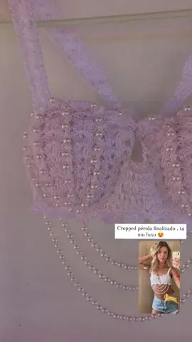 um luxo 😍 encomende o seu !!  #croche #cropped #look #croppedcroche 