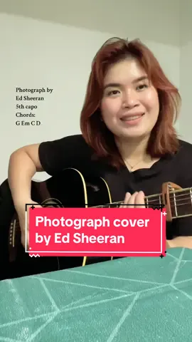 Photograph by Ed Sheeran (cover) #fyp #chords #edsheeran 
