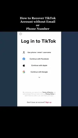 Tiktok account recovery || without link email or  phone number #tiktok #tiktokaccountrecovery #tiktokaccount #howto #help #capcut #foryou #fyp #viral 