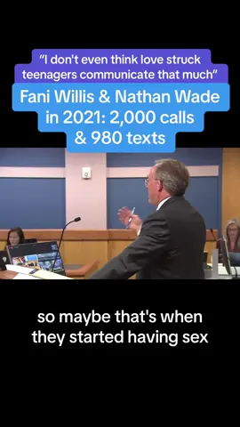 Phone records indicate when Fani Willis and Nathan Wade were hooking up, Atlanta lawyer Richard Rice argued today. Rice represents Donald Trump's co-defendant Bob Cheeley in the election interference case. #trump #faniwillis #election #politics 