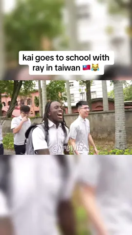 kai goes to school with ray in taiwan 🇹🇼 #kaicenat #ray #fyp 
