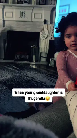Don’t mess with Nova😂 #granddaughter #funny #feisty #thugerella #viral #thepuigfamily #fyp #fup #foryoupage 
