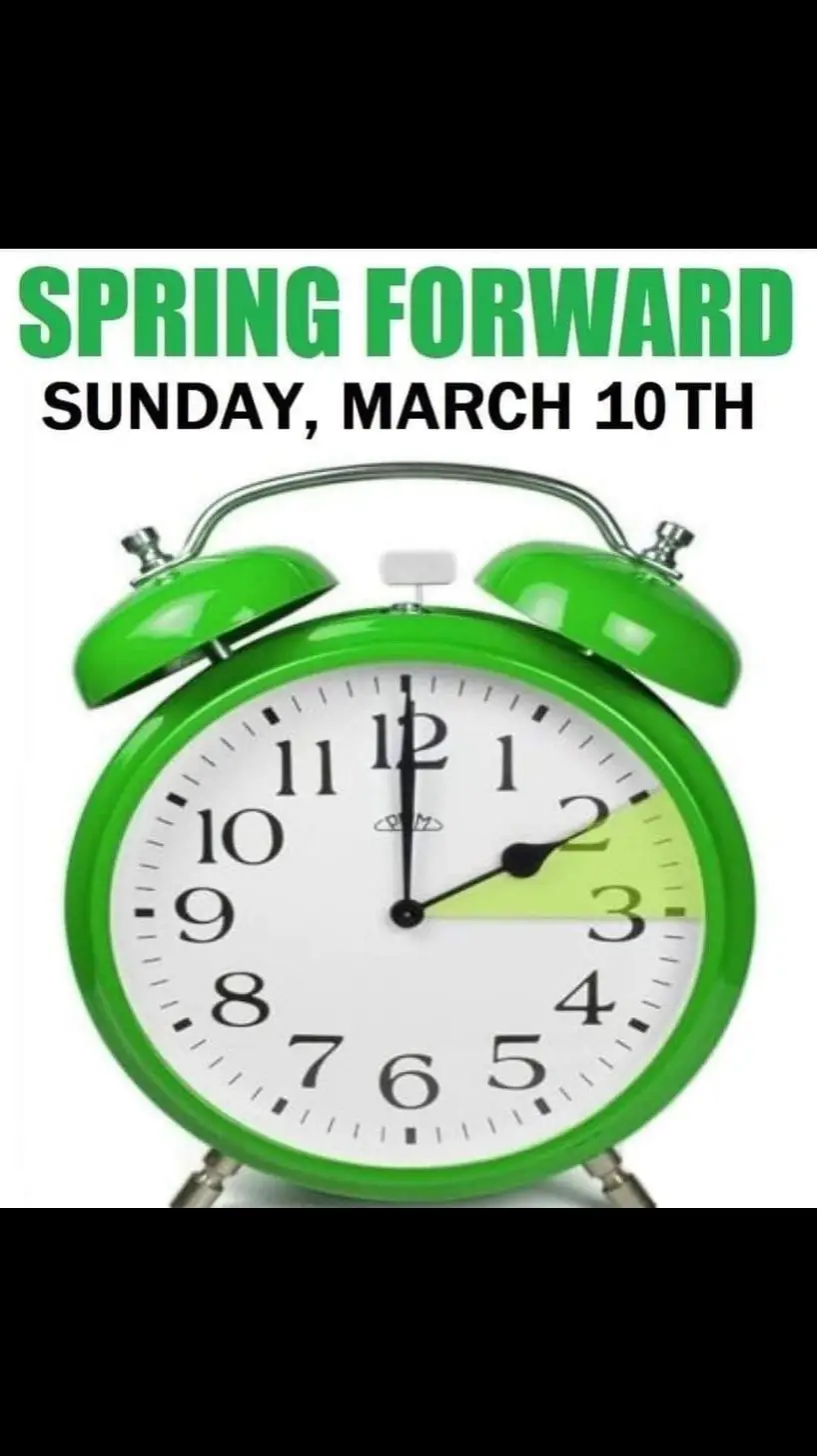 Don’t forget to set your clocks one hour ahead and be extra careful driving or working with tools. One hour of sleep deprivation has been shown to cause some interference with abilities