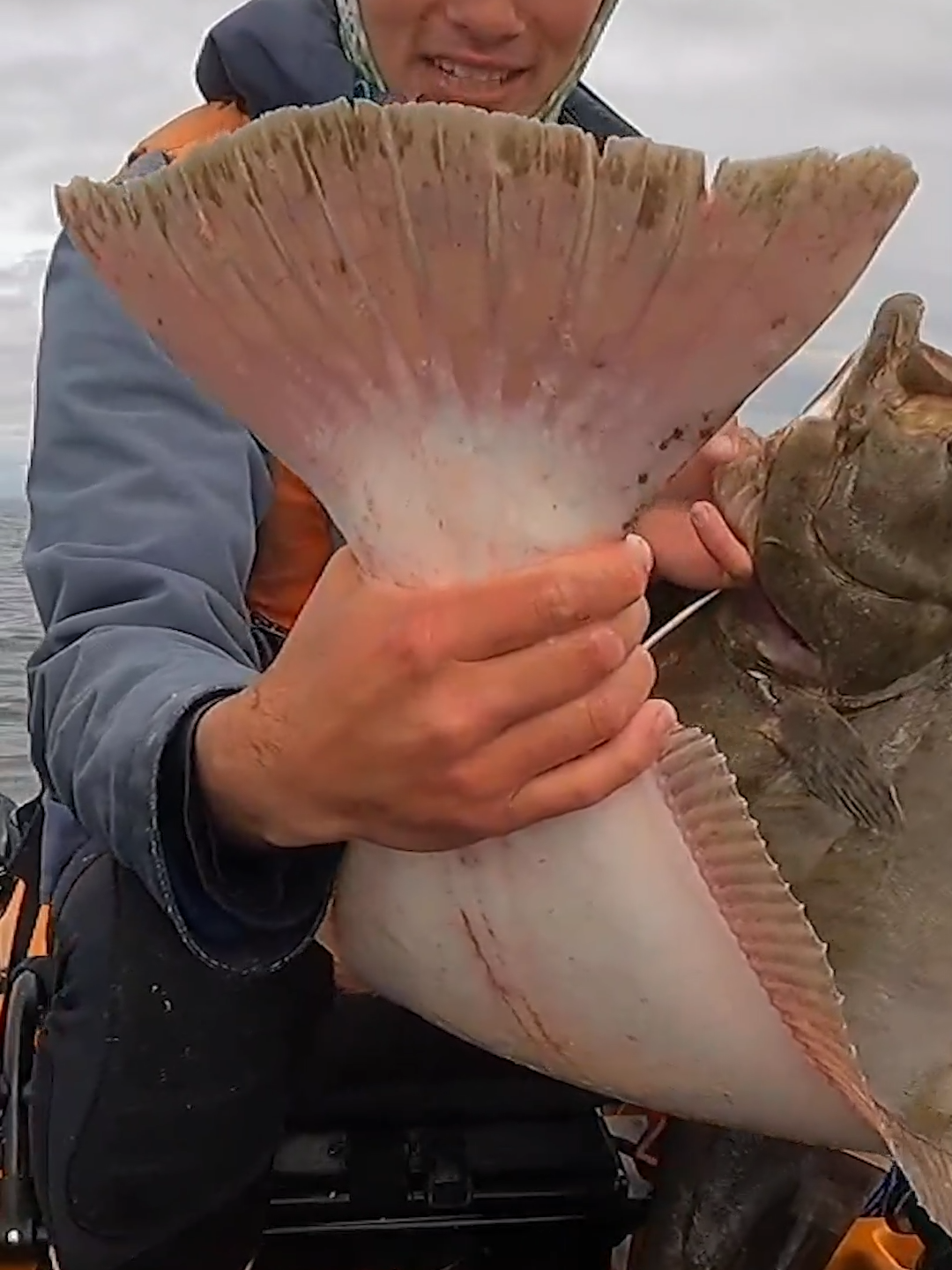 Massive Halibut on my kayak!!!! #fyp #foryou #foryoupage #californiahalibut #halibut #halibutfishing #kayakfishing #fishing #fish #fishinglife #fishingtiktoks