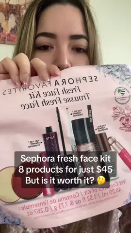 Sephora fresh face kit is it worth it? Let me know in the comments.I honestly like it it was a wuick and easy makeup look.#sephora #sephorahaul #sephorafavorites #BeautyReview #makeupreview #makeuptutorial #freshmakeuplook #freshfacekit #fyp #foryou @sephora 