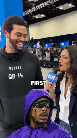 Justin Jefferson was the obvious choice. #justinjefferson #nflcombine2024 #nfldraft