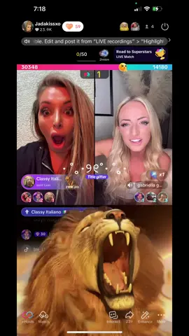 Omg what a battle im in tears ty for the close games 😍😍😍@Classy Italiano 🇮🇹🇺🇸 @gabriella gomez #fyp #weregrowing#lionking 
