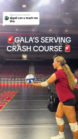Replying to @mia now you can serve like Gala too ☺️ #fyp #foryou #usc #sc #volleyball #womensvolleyball #serve #serving #tutorial #service #float #floatserve #jump #jumpserve #crashcourse @gali 