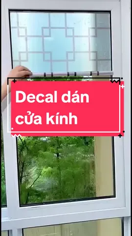 Decal mờ dán cửa kính họa tiết hình hoa đơn giản #decal #cuakinh #dodungtienich #tiktok 