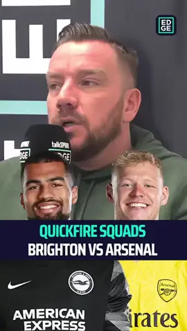 QUICK-FIRE SQUADS 🔥 BRIGHTON vs ARSENAL!