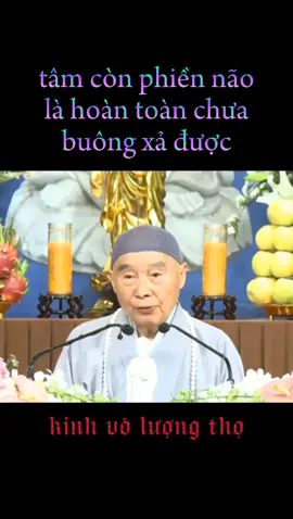 tâm còn phiền não là hoàn toàn chưa buông xả được #hoathuongtinhkhong #kinhvoluongtho #xuhuong #hashtag 