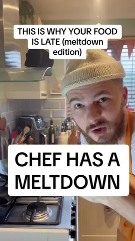 JUST TELL KITCHEN TO HURRY UP YEAH? #restaurant #sketch #funny #british #humor #waiterslife #serverlife #fyp #foryoupage #viral #comedy #hospitality #kitchen #chef #rage #angry #