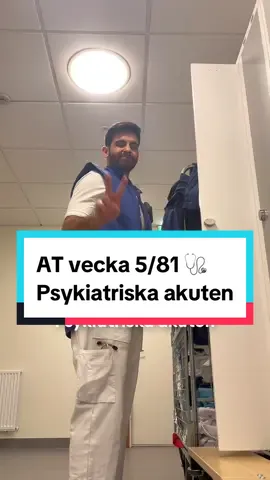 AT vecka 5/81 blev dagvecka på psykiatriska akuten, lärorikt och väldigt givande! 🧠 #läkare #sjukvård #psykiatri #akuten #läkarstudent #sjuksköterska #undersköterska 